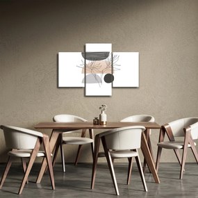 Tablou - Linie de artă flori N⁰2 (90x60 cm)
