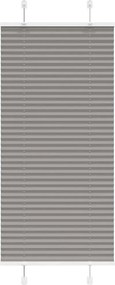 vidaXL Jaluzea plisată Antracit 60x100 cm Lățime țesătură 59,4 cm
