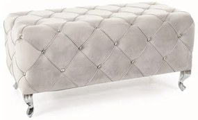 Taburet Hestia velvet gri deschis Blu03