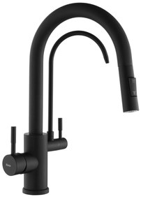Baterie de bucătărie Rea Eco Fresh black mat