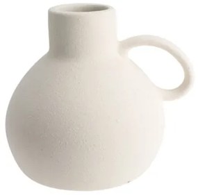 Vaza Archaic din ceramica alba 14x14 cm