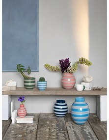 Vas ceramic Kähler Design, ø 12 cm, albastru-alb