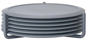 Set 6 suporturi cană cu stand Zone Singles, gri