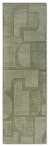 Covor tip traversă verde țesut manual din lână 80x250 cm Alexis – Villeroy&amp;Boch