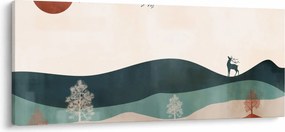 Tablou - Peisaj ilustrat (120x50 cm)