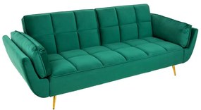 Canapea extensibila BOUTIQUE 215cm verde/ auriu A-40566 VC