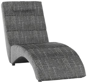 Fotoliu pentru relaxare, material textil gri, LONG