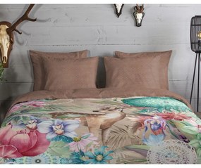 Lenjerie de pat maro din flanelă 140x200 cm – HIP