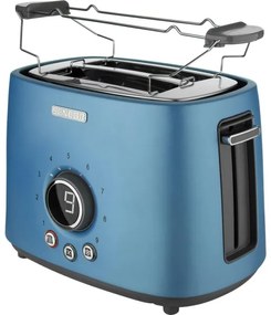 Sencor - Prajitor de pâine pentru 2 felii, cu suport pentru încălzire, 1000 W/230 V, albastru