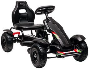 HOMCOM Kart Pedale Reglabil 5-12 Ani | Aosom Romania