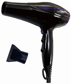Uscator pentru par Rosberg R51100O, 2200W, 2 viteze, 3 setari temperatura, Cool jet, Concentrator, Negru/Violet