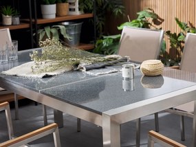 Set de masă pentru grădină Grosso (bej) (scaune bej) (pentru 6 persoane) (granit). 1011630