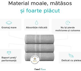 Prosop de maini 50 x 80 cm gri deschis, BASIC ORNAMENT