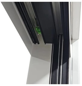 Usa Dubla Glisanta de interior din Termopan Novo Doors ND300, Geam transparent, Cadru din aluminiu, Kit complet, Toc 14 cm INCLUS, 140x200 cm