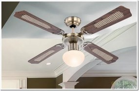 Lustra Ventilator cu palete ventilatie in doua culori Champion 0309 GL
