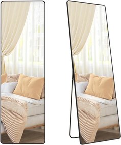 Oglindă dreptunghiulară NOIR, 160x50 cm, neagră SongmicsHome