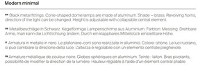 Aplica de perete moderna cu 2 spoturi Giro