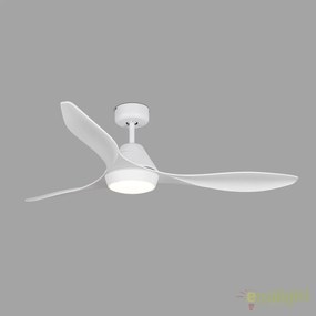 Lustra LED cu Ventilator si telecomanda design modern POLARIS alb 33346