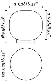 Veioza/Lampa de masa stil minimalist AMELIA alba