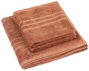 Set de prosoape Classic maro, 2 buc. 50 x 100 cm, 1 buc. 70 x 140 cm, 2 bucăți 50 x 100 cm, 1 bucăți 70 x 140 cm