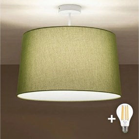 Brilagi - Lustru aplicat LED CERIA 1xE27/60W/230V Ø 45 cm alb/verde