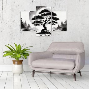 Tablou – Bonsai alb-negru (90x60 cm)