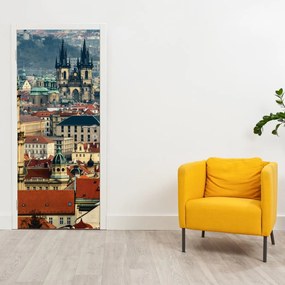 Fototapet pentru ușă - Praga panoramic (95x205cm)