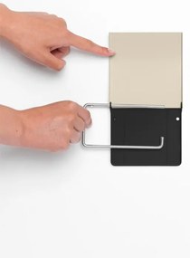 Suport hartie igienica Brabantia ReNew 1006265, Rezistent la coroziune, Bej