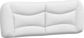 vidaXL Pernă pentru tăblie pat, Hvar, alb, 140 cm, piele artificială