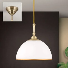Lustră pe cablu Orion HL 6-1808/1 OLD LAMP 1xE27/40W/230V alb/bronz