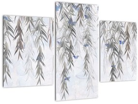 Tablou - Crenguțe de salcie cu fluturi (90x60 cm)