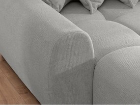 Colțar gri deschis (cu colț pe partea stângă/cu șezlong) Albane – Ropez