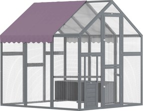 PawHut Tarc pentru găini, adăpost pentru găini cu acoperiș rezistent la apă, 2 cuiburi, 2 bârne, pentru 6-8 găini, aprox. 1,7 x 1,8 x 1,8 m | Aosom Romania