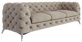 Canapea grej cu tapițerie din catifea 243 cm Chelsea – Ropez