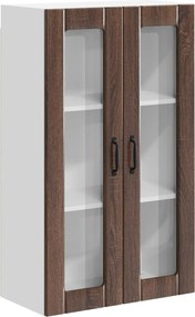 vidaXL Dulap suspendat de bucătărie Stejar închis 60 x 31 x 100 cm