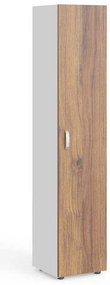 Dulap înalt Manager 39,9 x 42,2 x 196,5 cm, dreapta, nuca warmia / alb