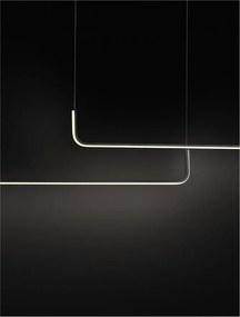 Lustra LED suspendata liniara Strita negru