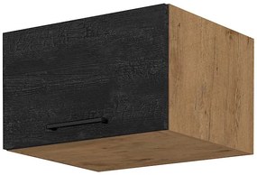 Dulap superior de bucătărie Virion 60 NAGU 36 1F (Stejar lancelot + lemn închis). 1046305
