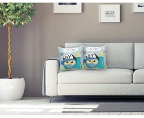 Față de pernă pentru copii 43x43 cm Boy Owl – Mila Home