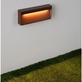 Mini Aplica perete exterior IP65, LED CCT Drat corten