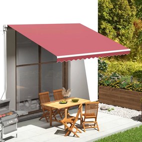 vidaXL Pânză de rezervă pentru copertină, roșu vișiniu, 4x3 m