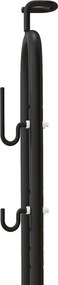 HOMCOM Suport bicicletă cu cârlige reglabile, compatibil cu biciclete 24"-29" și 700C, pentru garaj, interior și exterior, negru | Aosom Romania