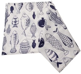 Traversă de masă impermeabilă Pești, 40 x 140 cm