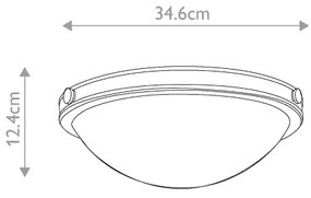 Plafonieră COLLIER 2xE27/40W/230V Hinkley