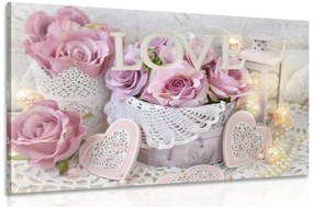 Tablou decor romantic în stilul vintage