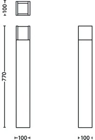 Lampă LED de exterior ARBOUR LED/3,8W/230V 77 cm IP44 Philips