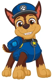 Autocolant 3D Paw Patrol Chase, 14 x 20 cm