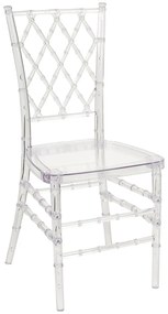 Set 2 buc. scaune de sufragerie CLARO (transparent). 1022823