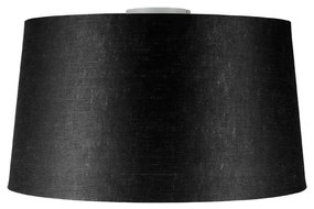Plafoniera moderna alba cu abajur negru 45 cm - Combi