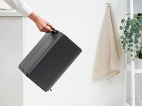 Coș de gunoi gri închis cu pedală din oțel 12 l Bo – Brabantia